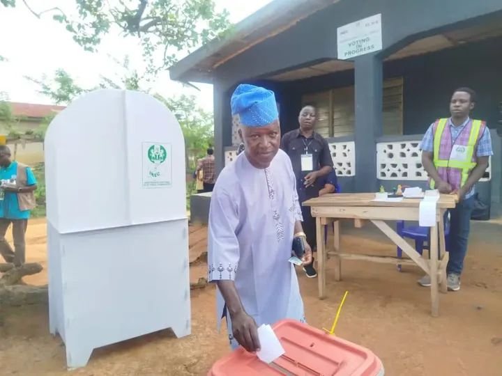 ADC’s Bejide guber candidate alleges assault, vote buying in Ekiti poll ADC's Ekiti candidate Dare Bejide casting his ballot