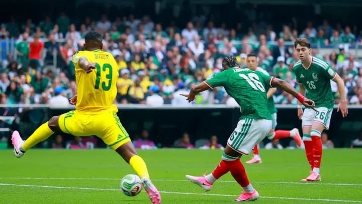 Quinones nets first goal of 2026 World Cup as Mexico strike early against South Africa Mexico’s Julian Quinones (middle) hits the ball to score first goal of 2026 FIFA World Cup