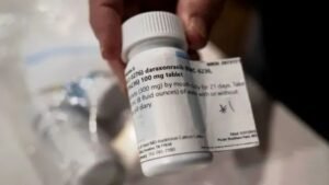 Clinical trial finds new pancreatic cancer drug improves survival Daraxonrasib pill shown during a pancreatic cancer study that found the drug doubled survival compared with chemotherapy in patients with advanced disease.