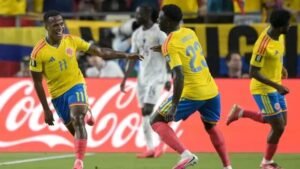 Colombia edge Ghana 1-0 to set up Switzerland showdown Jhon Arias celebrates after scoring the winning goal during Colombia 1-0 win over Ghana