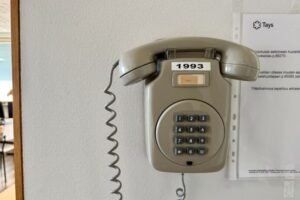 A vintage landline telephone symbolising the end of Finland's fixed-line telephone network after nearly 150 years of service.