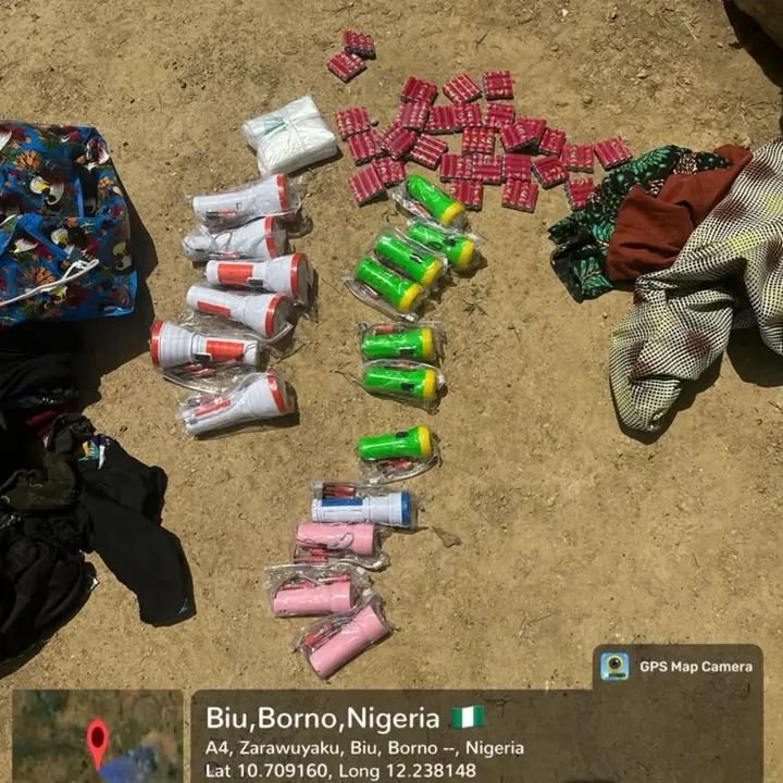 Troops arrest pregnant woman conveying essentials to terrorists in Borno Some items seized from the woman by troops