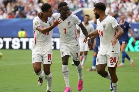 Saka nets hat trick as England beats France 6-4 to secure bronze medal Saka nets hat trick as England beats France 6-4 to secure bronze medal