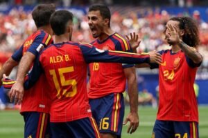 Spain advanced to the round of 16 of the World Cup with a 3-0 victory over Austria in Los Angeles, United States.