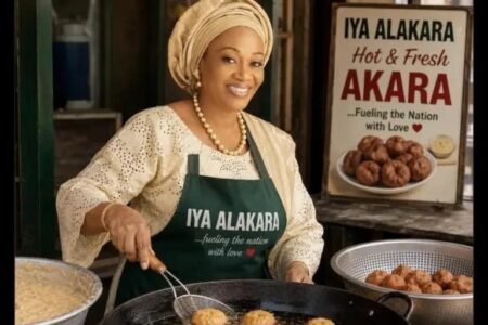 Tinubu media centre posts AI image of Firt Lady selling akara Tinubu media centre posts AI image of Firt Lady selling akara