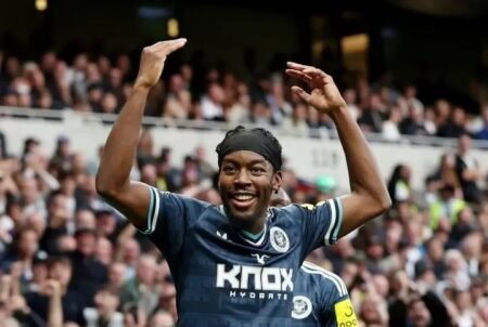 Elanga, Wissa fire Newcastle to win over Tottenham Anthony Elanga celebrates after scoring Newcastle's opening goal against Tottenham