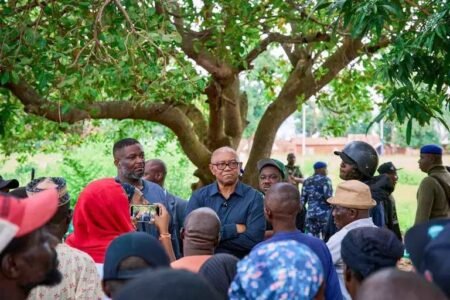 Obi visits attack victims in Benue, urges FG to secure lives