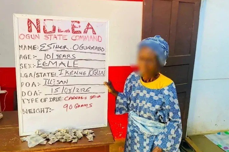 NDLEA nabs 101-year-old great-grandma for selling cannabis NDLEA nabs 101-year-old great-grandma for selling cannabis