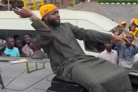 Davido campaigns with Osun gov ahead election Davido joined Osun State Governor Ademola Adeleke on Thursday for a roadshow and campaign rally ahead of the governorship election.