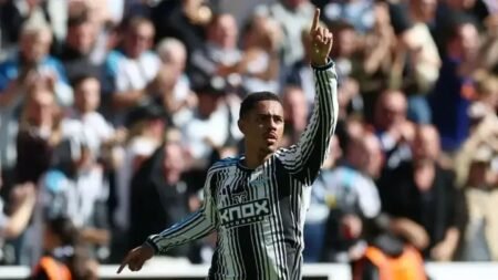 Jacob Ramsey celebrates late Newcastle equaliser
