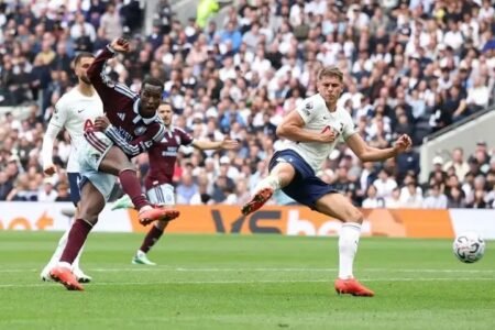 Aston Villa players celebrate win over Tottenham