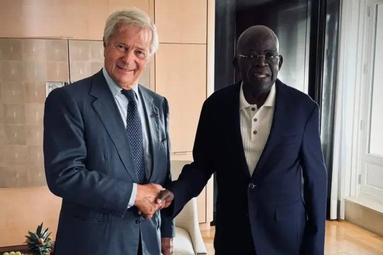 Tinubu meets French tycoon Vincent Bolloré, seeks investment in Nigeria