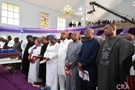 ADC chieftains, Osinbajo attend Amaechi’s mother’s burial Chieftains of the ADC on Saturday attended the funeral service of the late mother of the party’s vice presidential candidate, Rotimi Amaechi.