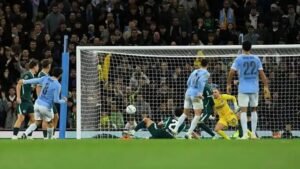 Mateo Kovacic scored his first goal of the season for Manchester City