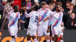 Crystal Palace beat Nottingham 3-1 to spoil Glasner’s return Crystal Palace players celebrate against Nottingham Forest