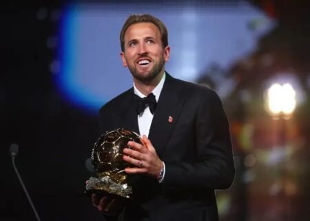 Harry Kane broke Bayern Munich's goalscoring record for a season in his third campaign at the club