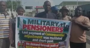 Military veterans block pensions board office over payment dispute