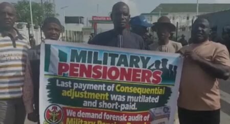 Military veterans block pensions board office over payment dispute