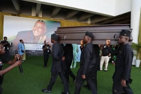Olu Jacobs: Funeral mass begins, family plans private burial Olu Jacobs: Funeral mass begins, family plans private burial