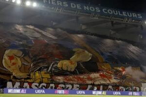 Barcelona report PSG to UEFA over controversial banner