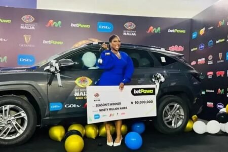 Temi Nkem receives BBNaija N90m, new SUV